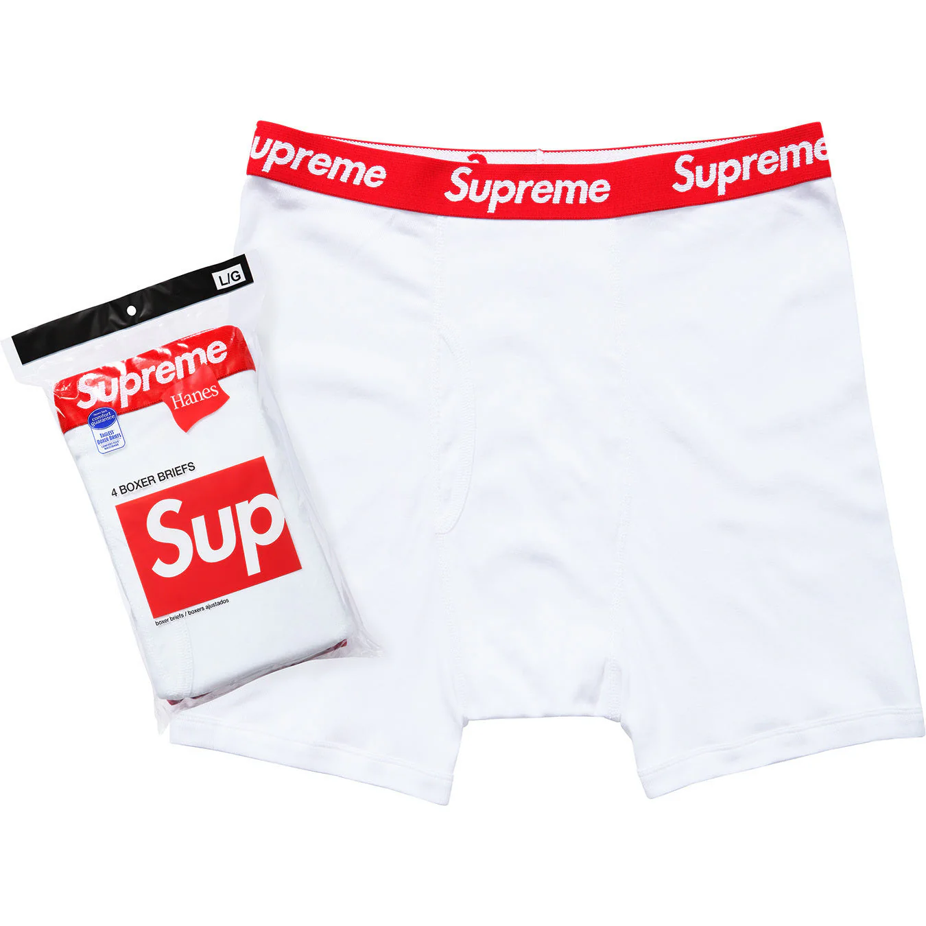 Supreme®/Hanes® Boxer Briefs (4 Pack) view 2